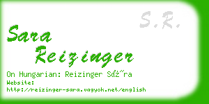 sara reizinger business card
